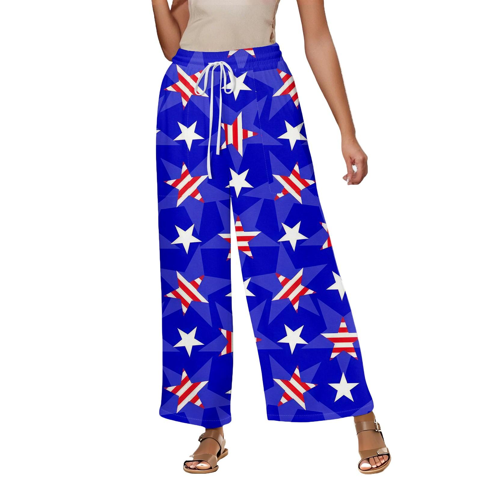Women s Summer Elastic Waist Independence Day Printed Cotton And Linen Loose Pants XXL винный
Women s Summer Elastic Waist Independence Day Printed Cotton And Linen Loose Pants XXL винный