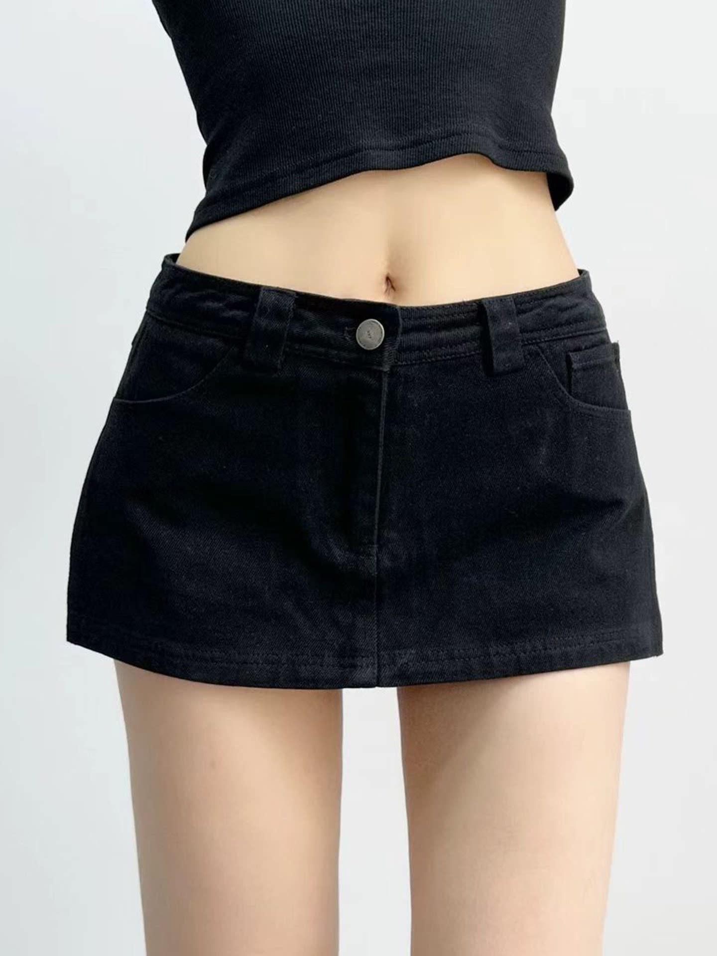 2026 Summer Low-Waist Retro Slit Washed Two-Piece Denim Skirt Shorts for Women Extra Large чорний
2026 Summer Low-Waist Retro Slit Washed Two-Piece Denim Skirt Shorts for Women Extra Large чорний
