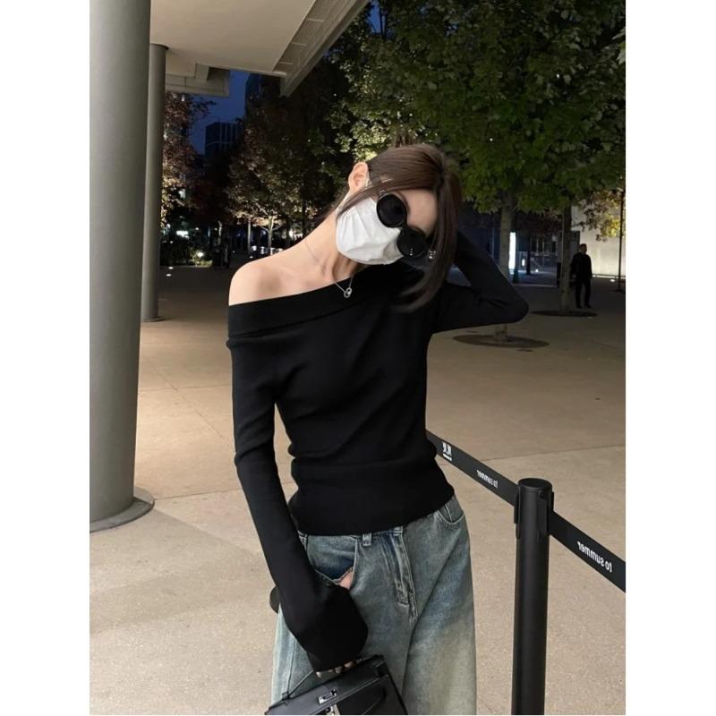 Вязаная базовая рубашка с косым плечом женская весенняя приталенная сладкая и пикантная кофта с длинным рукавом темпераментная универсальная кофта с открытыми плечами L чёрный
Вязаная базовая рубашка с косым плечом женская весенняя приталенная сладкая и пикантная кофта с длинным рукавом темпераментная универсальная кофта с открытыми плечами L чёрный