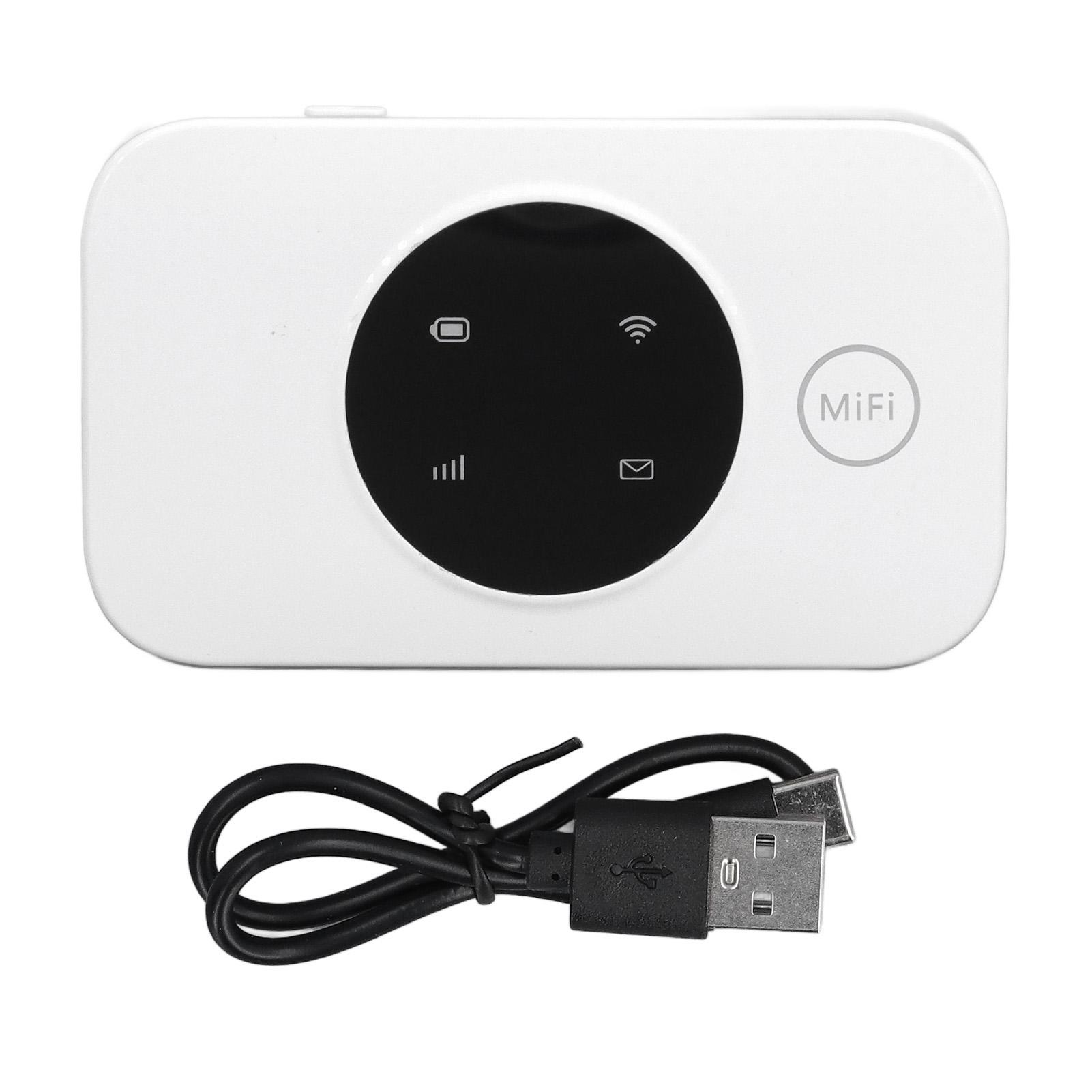 4G Portable WiFi Router 300Mbps Mobile WiFi Hotspot 3000MAh Battery Up to 10 Users Pocket Travel Router for Europe, Asia білий
4G Portable WiFi Router 300Mbps Mobile WiFi Hotspot 3000MAh Battery Up to 10 Users Pocket Travel Router for Europe, Asia білий