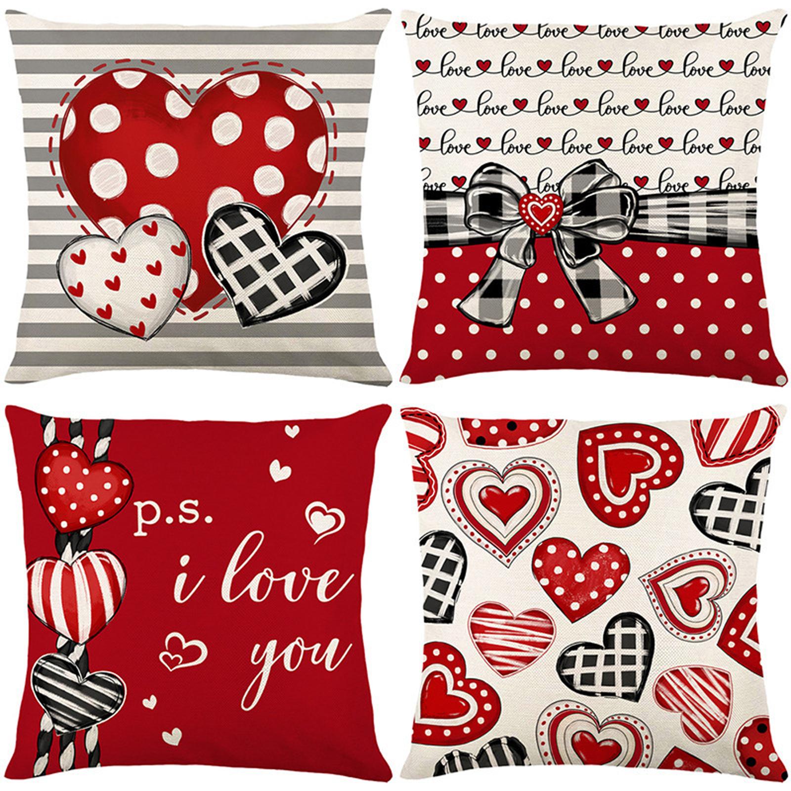Valentine s Day Pillow Covers 18x18 Inch Decorative Throw Pillow Covers Set Of 4 Valentine s Day Pillow Covers Cushion Covers For Sofa Decor One Size
Valentine s Day Pillow Covers 18x18 Inch Decorative Throw Pillow Covers Set Of 4 Valentine s Day Pillow Covers Cushion Covers For Sofa Decor One Size