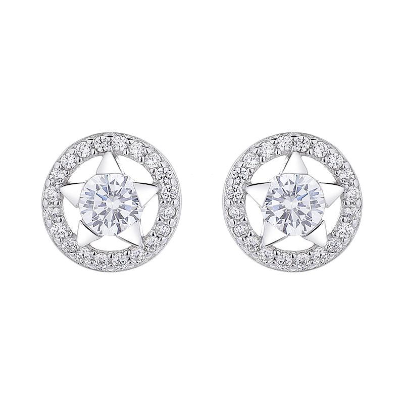 Star Stud Earrings Premium Sense Screw Buckle Earbone Stud Design Sense Zircon Earrings Men And Women 925 silver платиновий
Star Stud Earrings Premium Sense Screw Buckle Earbone Stud Design Sense Zircon Earrings Men And Women 925 silver платиновий