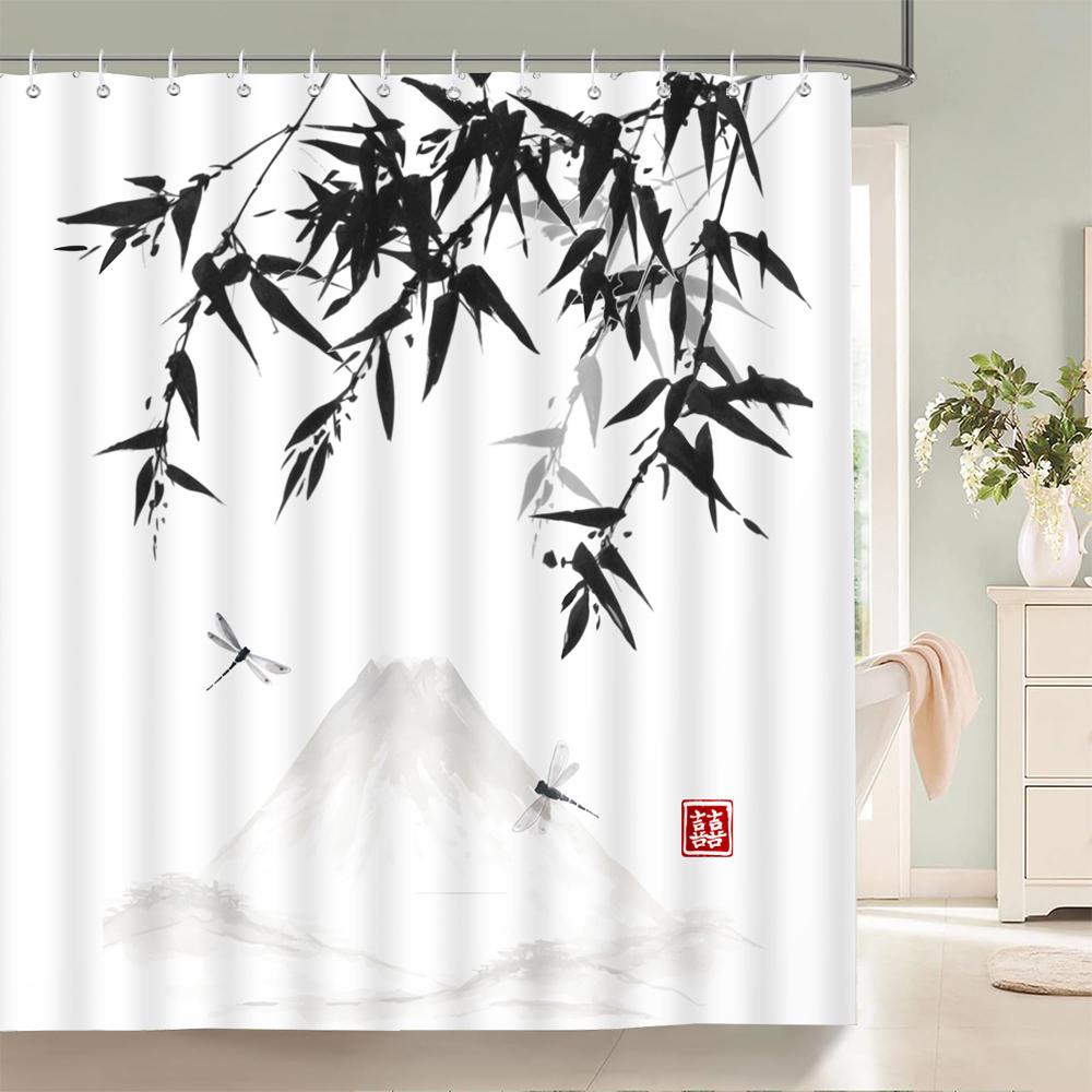 Shower Curtain Ink Painting Plant Flower Landscape 3D Printing Bathroom Curtain Polyester Waterproof Home Decor Curtain 180X180 W60H190(CM)-1 Pcs
Shower Curtain Ink Painting Plant Flower Landscape 3D Printing Bathroom Curtain Polyester Waterproof Home Decor Curtain 180X180 W60H190(CM)-1 Pcs