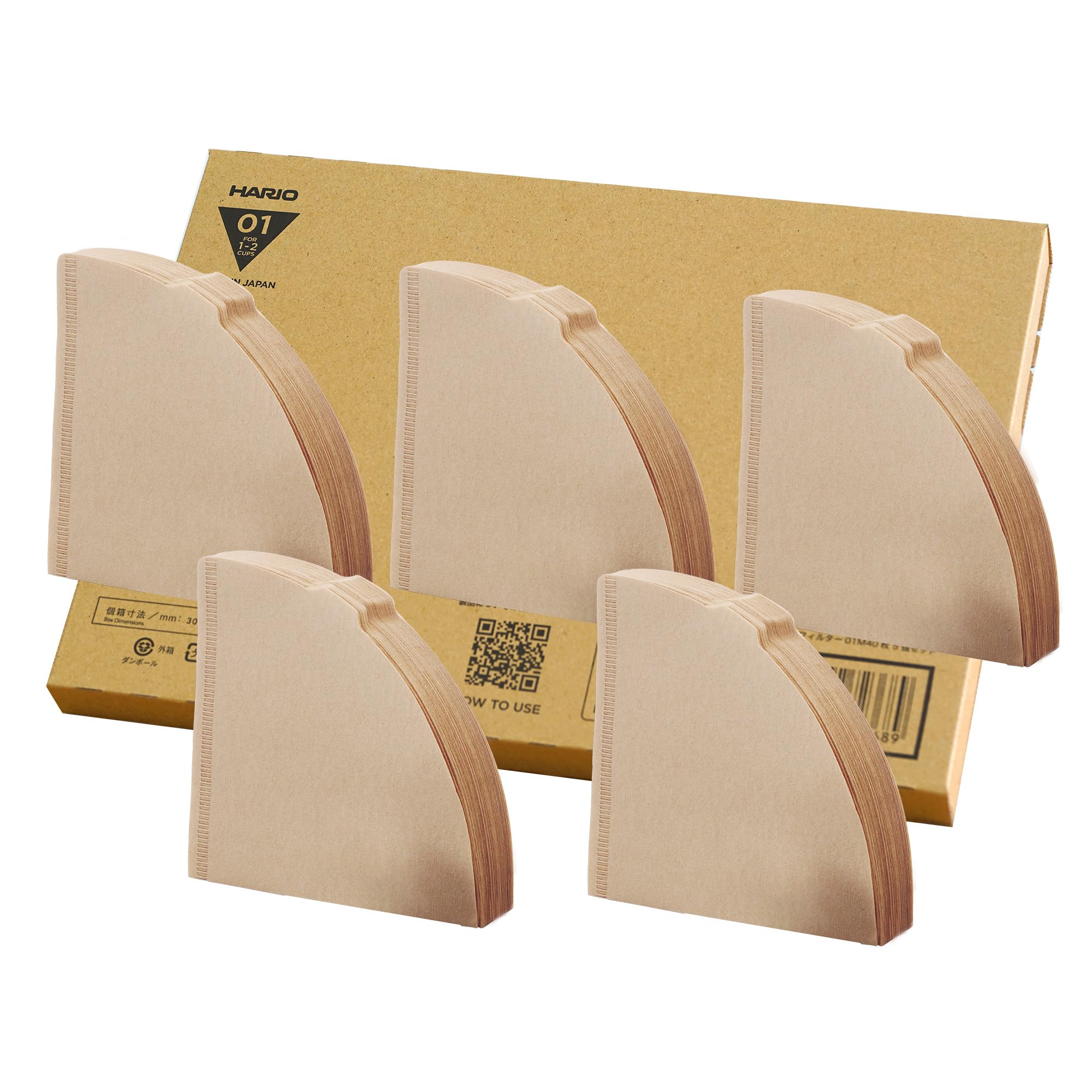 HARIO V60 Coffee Filter for 1 to 2 Cups, 200 Pieces, 40 Pieces x 5 Piece Set, Made in Japan
HARIO V60 Coffee Filter for 1 to 2 Cups, 200 Pieces, 40 Pieces x 5 Piece Set, Made in Japan