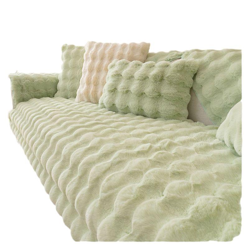 Теплая утолщенная плюшевая подушка для дивана, зимняя нескользящая флисовая подушка, чехол для подушки, тканевое полотенце 70*210cm