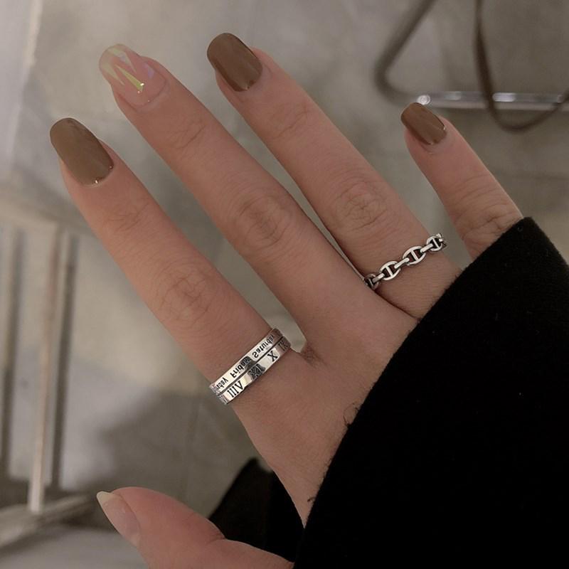 S925 Sterling Silver Roman Numeral Open Ring - Trendy Retro Style for Women J286 Thai Silver Ring
S925 Sterling Silver Roman Numeral Open Ring - Trendy Retro Style for Women J286 Thai Silver Ring