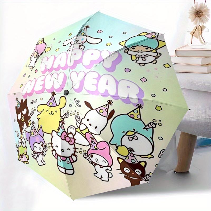 1pc Happy New Year Hello Kitty and Friends Automatic 3-Fold Umbrella Design, Cute Cartoon Pattern, Portable Outdoor Umbrella, Perfect, Holiday Gift fo
1pc Happy New Year Hello Kitty and Friends Automatic 3-Fold Umbrella Design, Cute Cartoon Pattern, Portable Outdoor Umbrella, Perfect, Holiday Gift fo