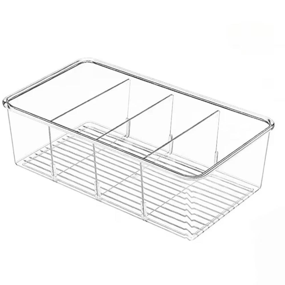 Removable Dividers Kitchen Storage Drawer Box Clear Food Storage Bin Kitchen Organizer
Removable Dividers Kitchen Storage Drawer Box Clear Food Storage Bin Kitchen Organizer