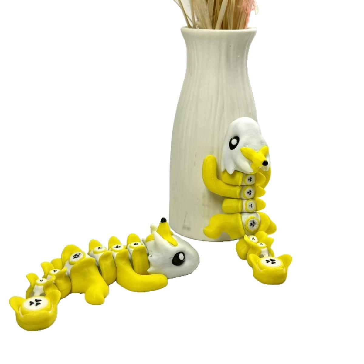 3D Printed Cute Banana Dragon And Strawberry DragonMovable Ornaments - Creative Ornaments One Size жовтий
3D Printed Cute Banana Dragon And Strawberry DragonMovable Ornaments - Creative Ornaments One Size жовтий