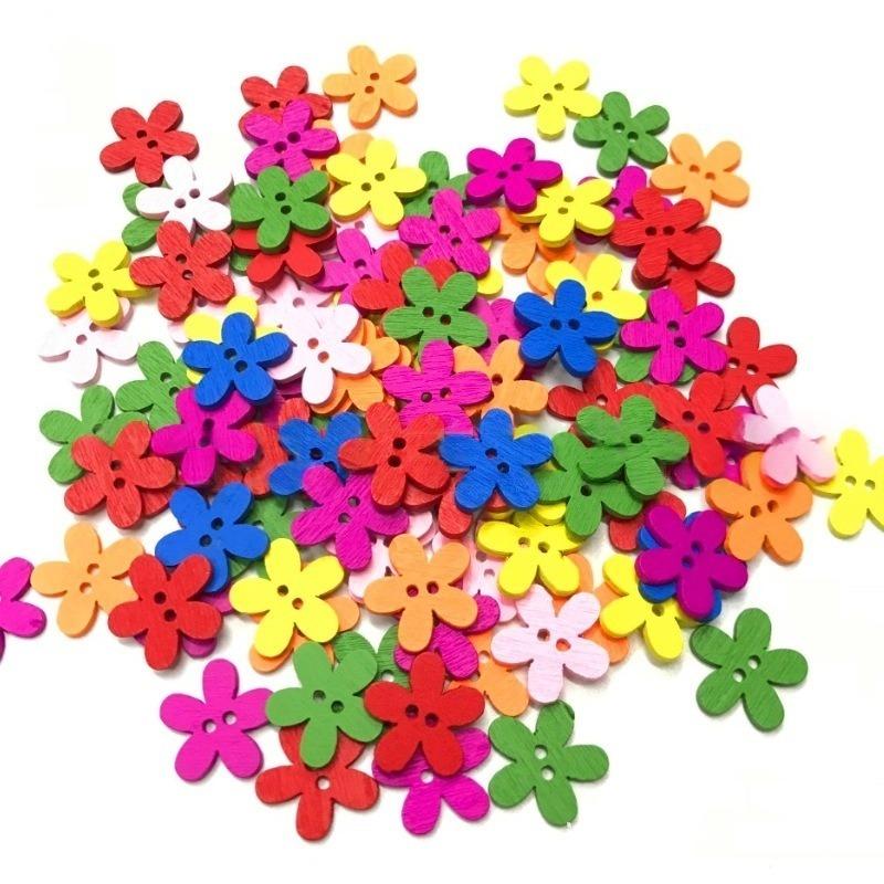 100Pcs 15mm Wooden Mixed Color Two-Eye Flower Button for Children s Clothing, Dress Shirt Decoration, DIY Craft Sewing 15mm(0.59inch)
100Pcs 15mm Wooden Mixed Color Two-Eye Flower Button for Children s Clothing, Dress Shirt Decoration, DIY Craft Sewing 15mm(0.59inch)