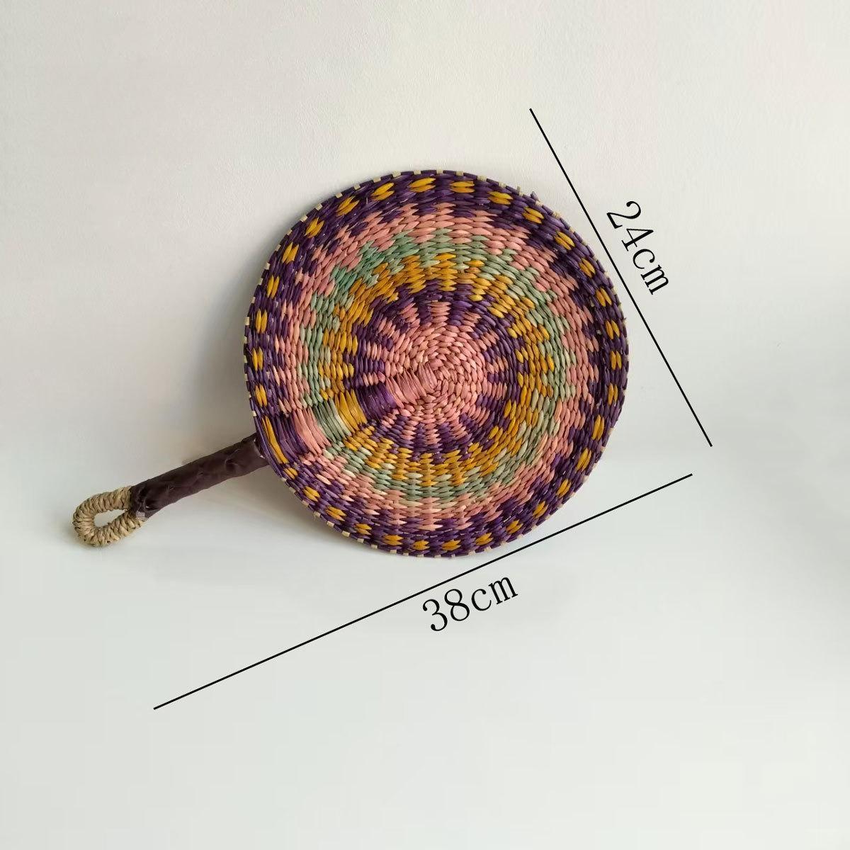 Hand Woven Seaweed Fan Wall Mounted Decorative Fan Summer Cooling Hand Fan 24x38cm
Hand Woven Seaweed Fan Wall Mounted Decorative Fan Summer Cooling Hand Fan 24x38cm