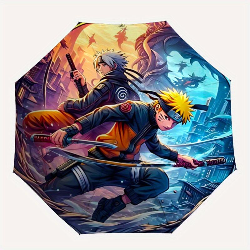 1pc Naruto Kakashi Automatic Open/close Folding Portable Windproof Umbrella with 8-Rib Structure for Women/Men, All-Season Use a0901102
1pc Naruto Kakashi Automatic Open/close Folding Portable Windproof Umbrella with 8-Rib Structure for Women/Men, All-Season Use a0901102