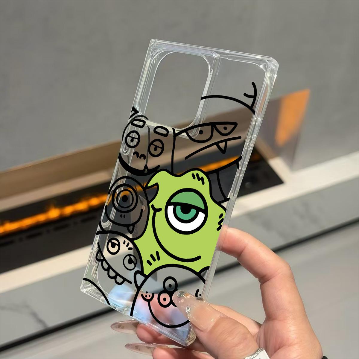 Transparent Square Back Tube Case Casing Protection For iPhone 15 Plus 13 12 11 16 ProMax 14 Pro Max Anti-Oxygen,Green Eyed Monster Pattern iphone 11 ProMax
Transparent Square Back Tube Case Casing Protection For iPhone 15 Plus 13 12 11 16 ProMax 14 Pro Max Anti-Oxygen,Green Eyed Monster Pattern iphone 11 ProMax
