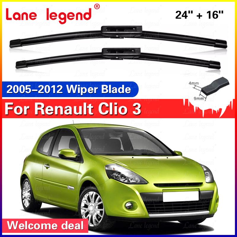 For Renault Clio 3 III Hatchback Front Wiper Blades 2005-2012 2007 2010 2011 Windscreen Windshield Window Accessories 24 +16 Renault Clio
For Renault Clio 3 III Hatchback Front Wiper Blades 2005-2012 2007 2010 2011 Windscreen Windshield Window Accessories 24 +16 Renault Clio