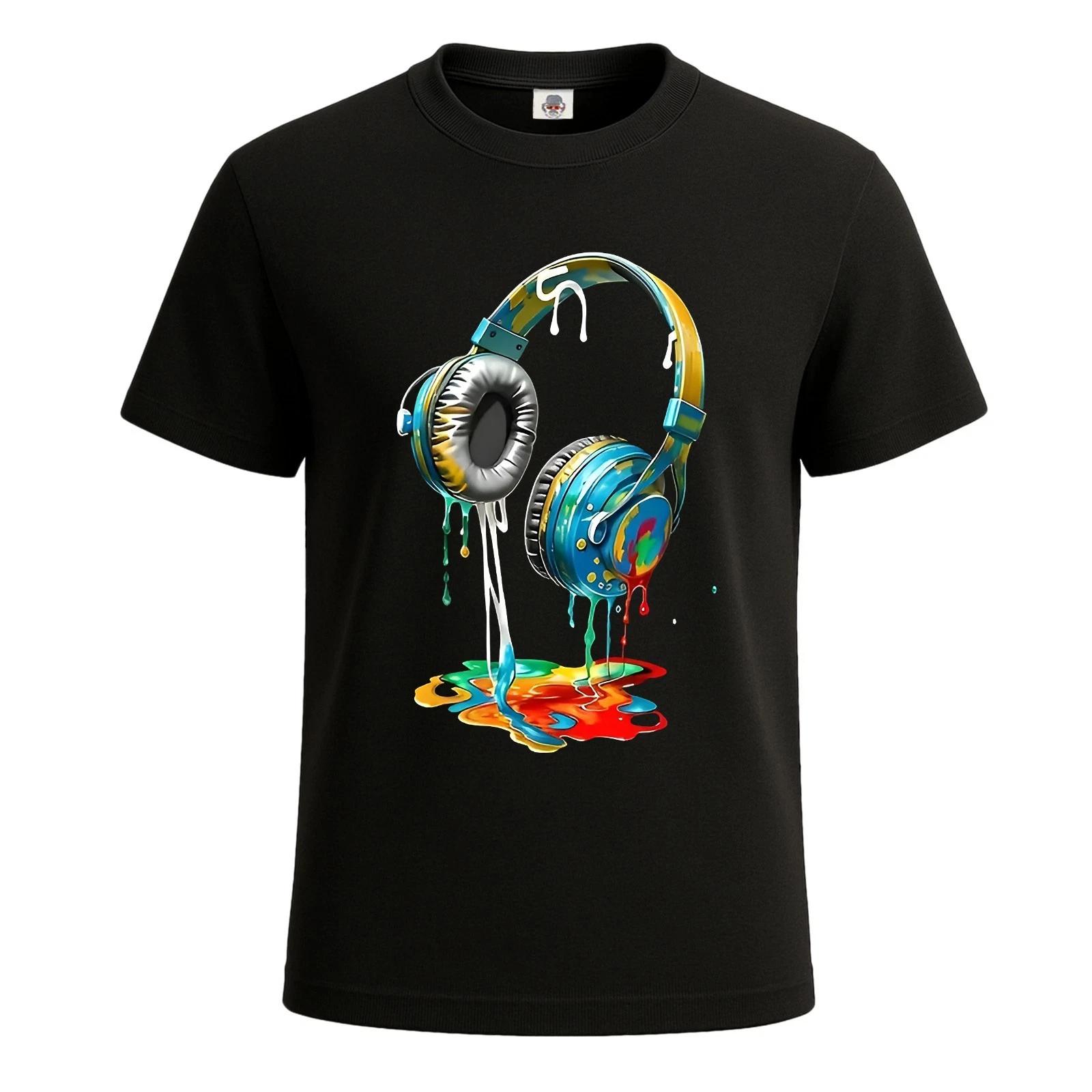 Melting Headphones with Color and Sound Graphic Mens T-Shirt Party Novelty Top 3XL
Melting Headphones with Color and Sound Graphic Mens T-Shirt Party Novelty Top 3XL