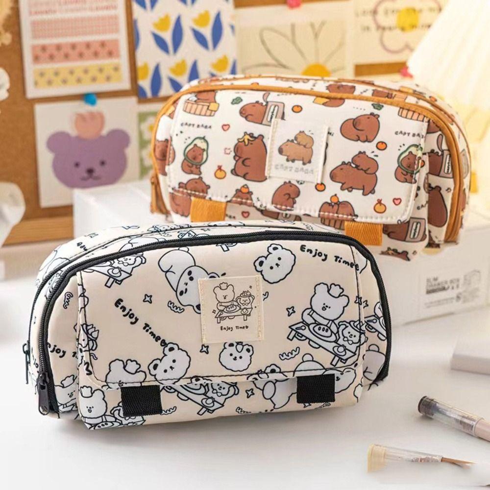 Large Capacity Pen Bag Cartoon Print Stationery Storage Pouch Cute Pencil Case Student Gift
Large Capacity Pen Bag Cartoon Print Stationery Storage Pouch Cute Pencil Case Student Gift