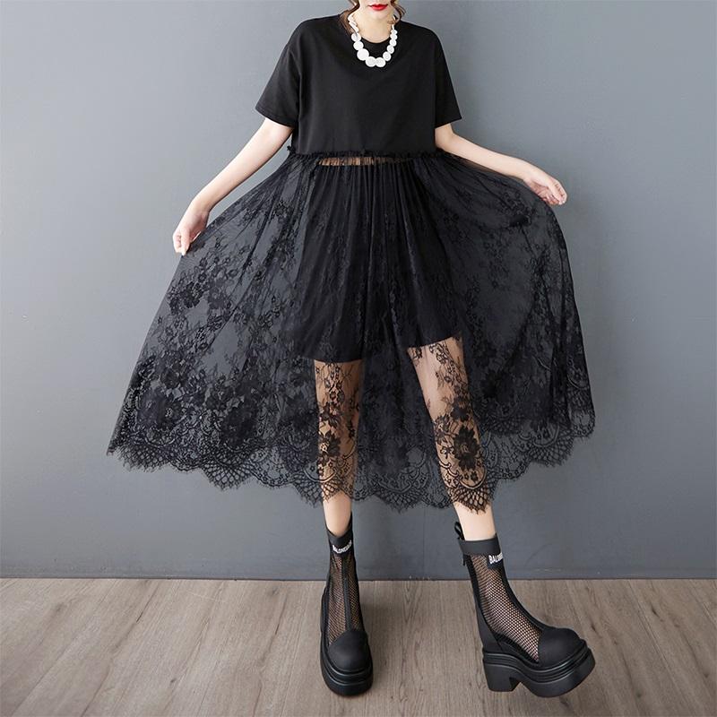 Short Sleeve Plus Size Lace Vintage Floral New In Dresses for Women Casual Loose Long Summer Dress білий
Short Sleeve Plus Size Lace Vintage Floral New In Dresses for Women Casual Loose Long Summer Dress білий