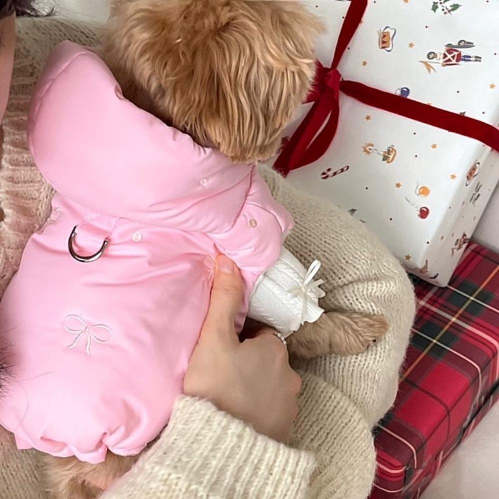 Pet Accessories Bow-Embroidered Dog Coat Thickened Keep Warm Teddy Down Jacket Solid Color Pet Hooded Coat Dog S
Pet Accessories Bow-Embroidered Dog Coat Thickened Keep Warm Teddy Down Jacket Solid Color Pet Hooded Coat Dog S