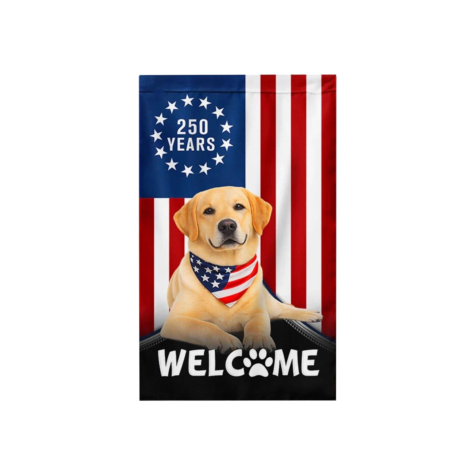 250th Anniversary Garden Flag Single Sided 30X45cm Patriotic Outdoor Decorative Banner with Dog and Paw Print Design for Yard and Lawn One Size
250th Anniversary Garden Flag Single Sided 30X45cm Patriotic Outdoor Decorative Banner with Dog and Paw Print Design for Yard and Lawn One Size