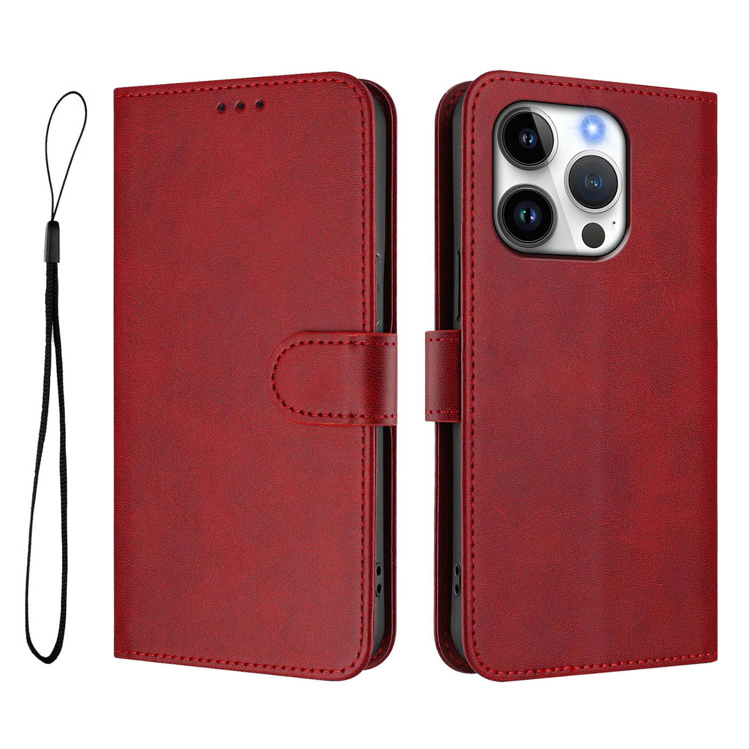 For iPhone 16 Pro Wallet Case RFID Blocking Calf Texture Leather Stand Phone Cover with Strap Wine Red
For iPhone 16 Pro Wallet Case RFID Blocking Calf Texture Leather Stand Phone Cover with Strap Wine Red
