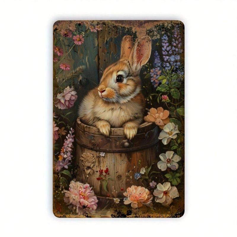 Vintage Metal Tin Sign Rabbit Flower Basket Wall Decor 8x12 Inch Home Bar Cafe
Vintage Metal Tin Sign Rabbit Flower Basket Wall Decor 8x12 Inch Home Bar Cafe