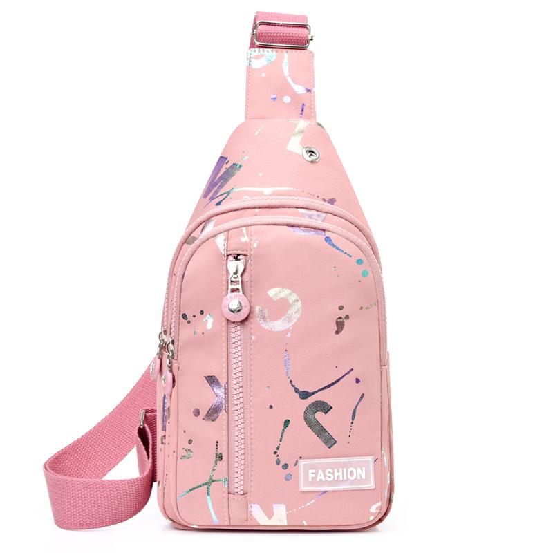 Жіноча універсальна нагрудна сумка Нова модна оксфордська тканина на одне плече з діагональним хрестом Модний дорожній невеликий рюкзак темно-рожевого кольору
Жіноча універсальна нагрудна сумка Нова модна оксфордська тканина на одне плече з діагональним хрестом Модний дорожній невеликий рюкзак темно-рожевого кольору