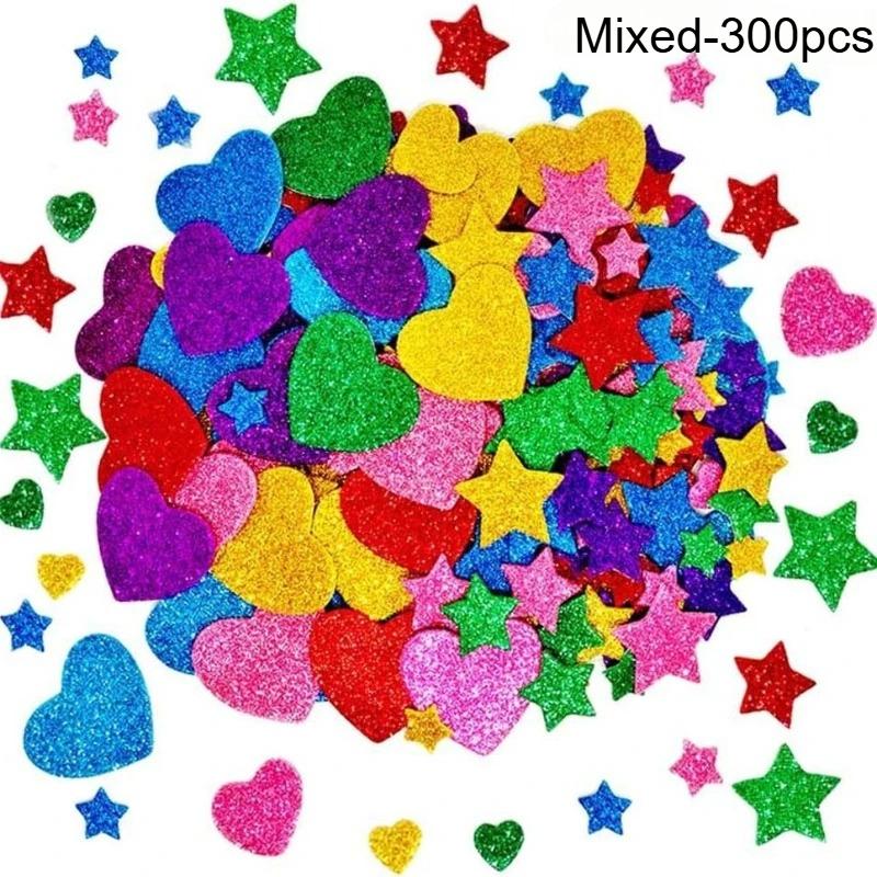 300pcs Glitter Star Stickers PVC Disposable Assorted Bright Colors Crafts Home Party Decor Selfadhesive Decals Star Stickers
300pcs Glitter Star Stickers PVC Disposable Assorted Bright Colors Crafts Home Party Decor Selfadhesive Decals Star Stickers