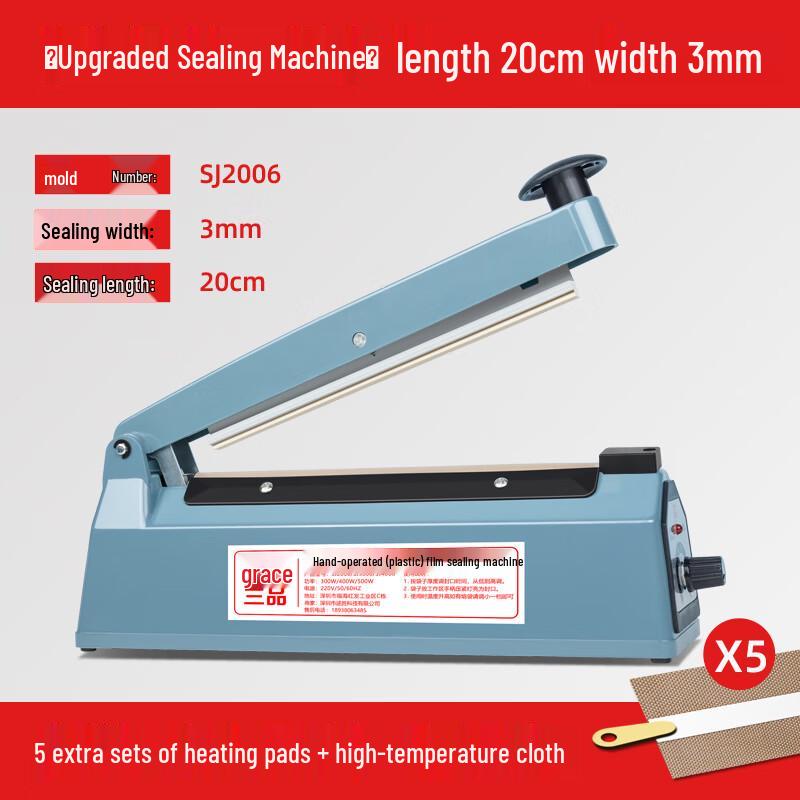 Zhaoran Hand-Press Bag Sealer
Zhaoran Hand-Press Bag Sealer