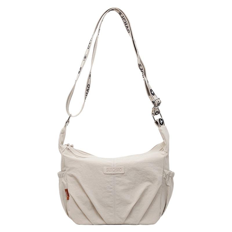 Легкий и повседневный рюкзак-кроссбоди на одно плечо для поездок в школу и приготовления пельменей One Size бежевый