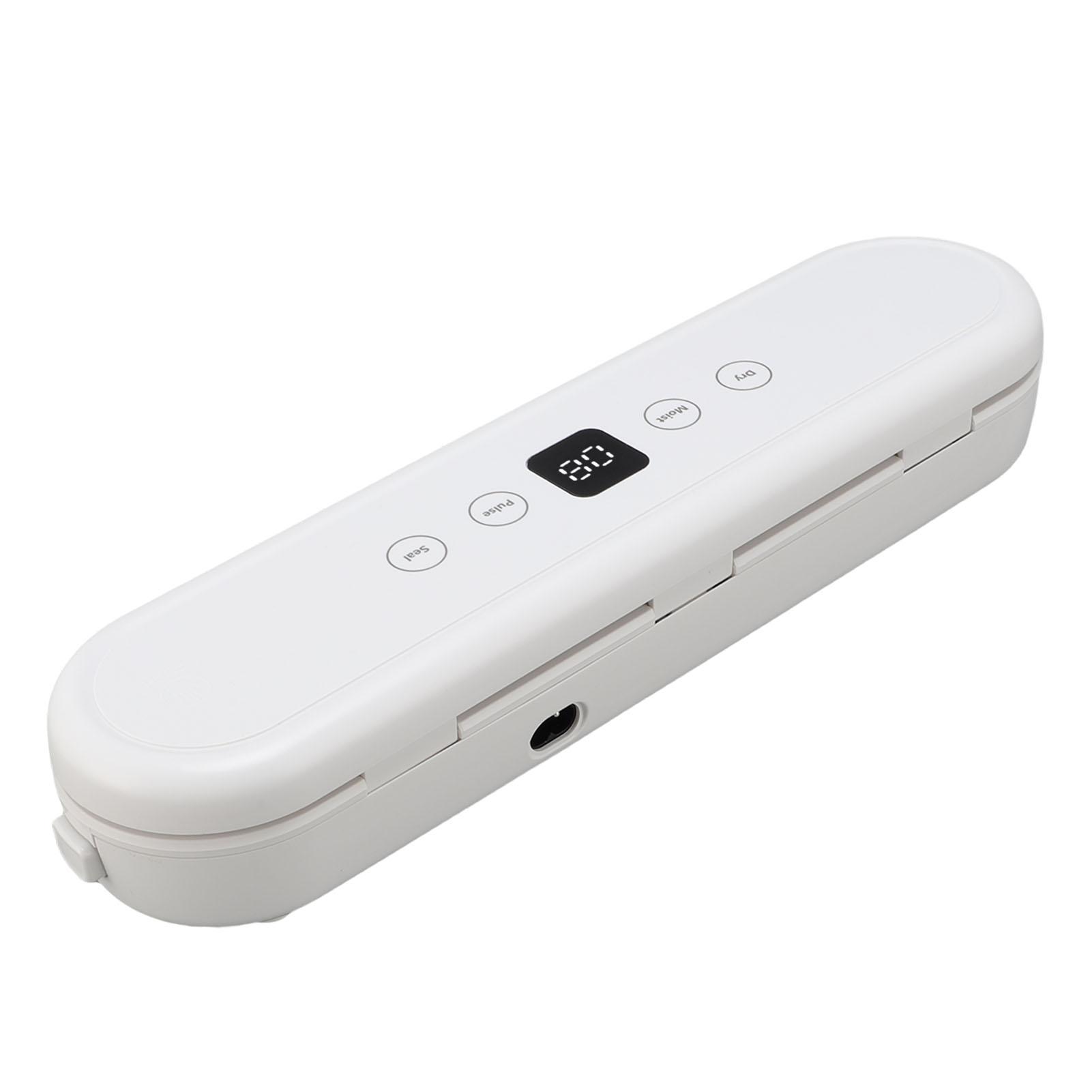 Vacuum Sealer Machine 80W 65Kpa Compact Automatic Food Sealer with Dry and Moist Modes 10 Vacuum Bags for Home Food Storage
Vacuum Sealer Machine 80W 65Kpa Compact Automatic Food Sealer with Dry and Moist Modes 10 Vacuum Bags for Home Food Storage
