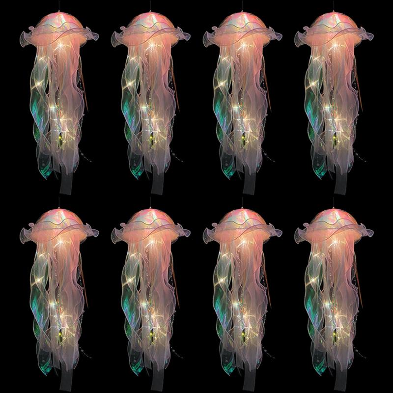 1-8PCS LED Jellyfish Lantern Portable Handmade Pendant Children s Night Light Stall Fairy Festival Courtyard Party Decor Light 17.72inch
1-8PCS LED Jellyfish Lantern Portable Handmade Pendant Children s Night Light Stall Fairy Festival Courtyard Party Decor Light 17.72inch