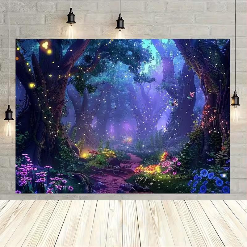 2D Magical Firefly Forest Background for Halloween, Fantasy Events & Studio Shoots 47.2x31.5inch/120*80cm
2D Magical Firefly Forest Background for Halloween, Fantasy Events & Studio Shoots 47.2x31.5inch/120*80cm