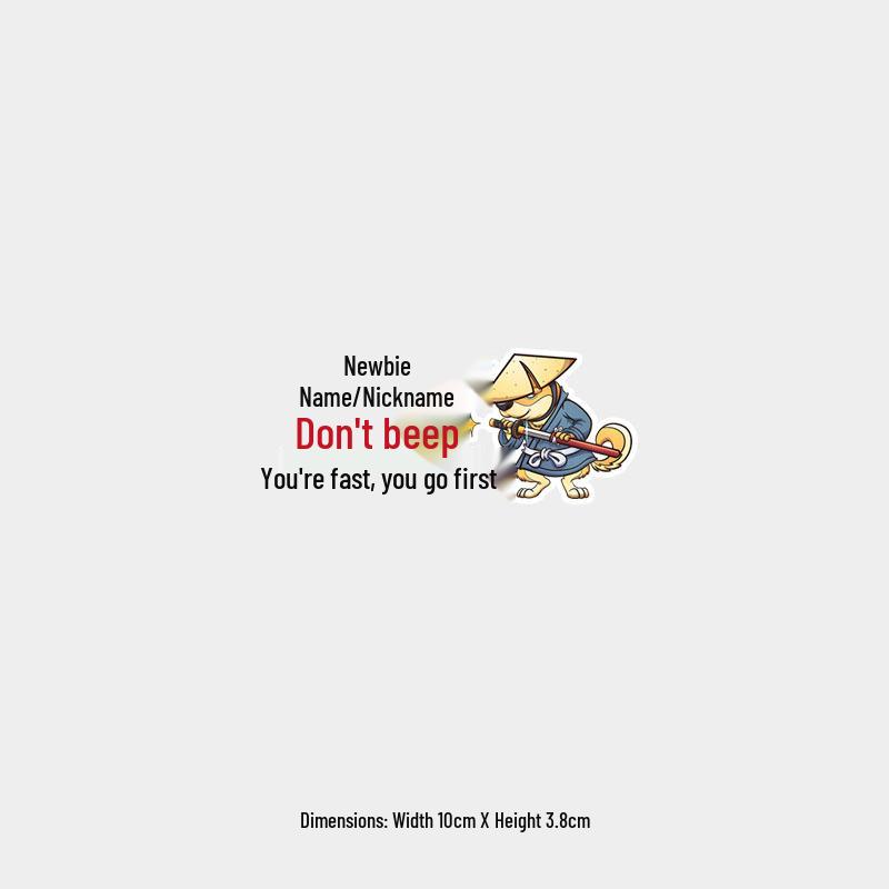 Newbie Alert: Fun Don t Honk, You re Fast! Car Sticker for Rear Windshield
Newbie Alert: Fun Don t Honk, You re Fast! Car Sticker for Rear Windshield