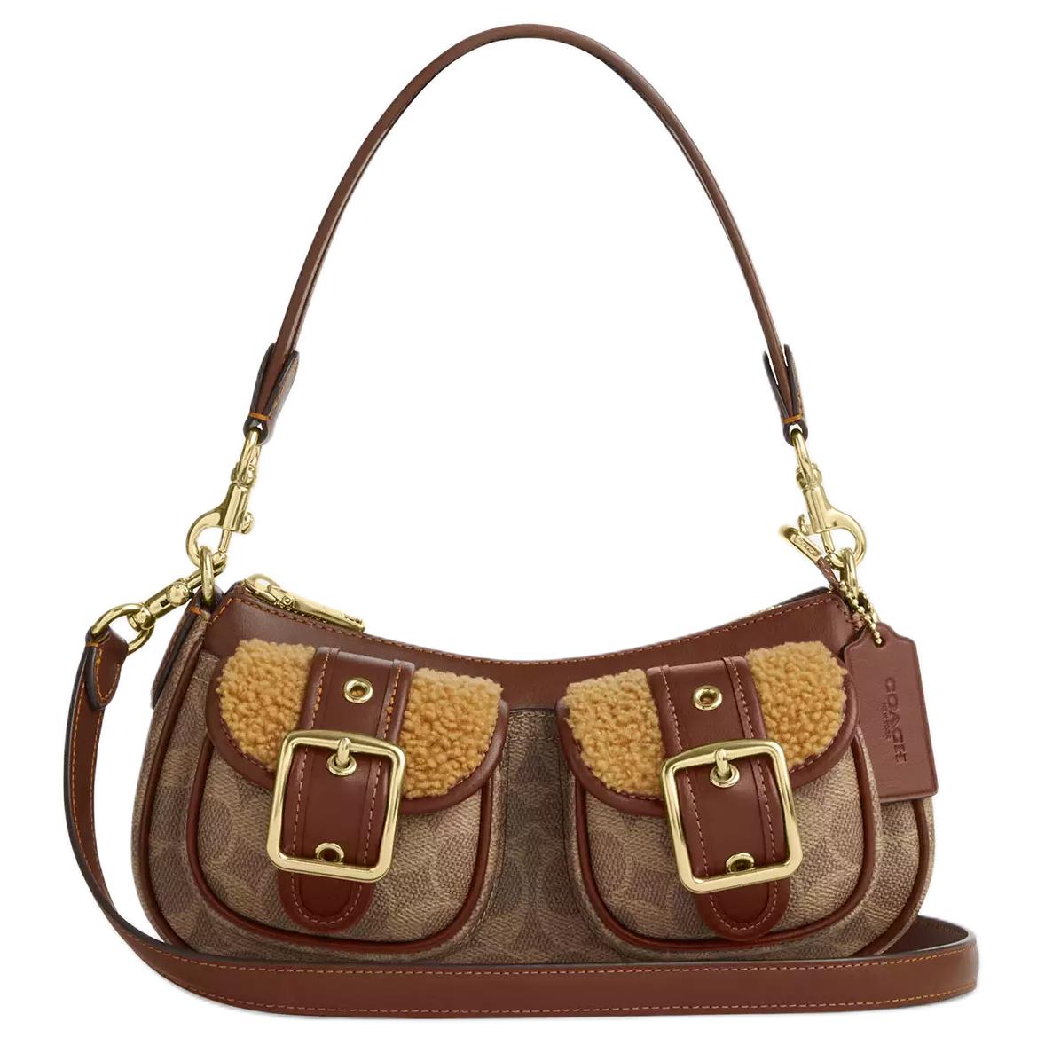 Coach Ashton 25 Gold Buckle Coated Canvas And Sheepskin Leather Shoulder Bag Medium Women Shoulder Bag Brown CCZ24-IMYMX Basic Set (Bag+Dust Bag)
Coach Ashton 25 Gold Buckle Coated Canvas And Sheepskin Leather Shoulder Bag Medium Women Shoulder Bag Brown CCZ24-IMYMX Basic Set (Bag+Dust Bag)