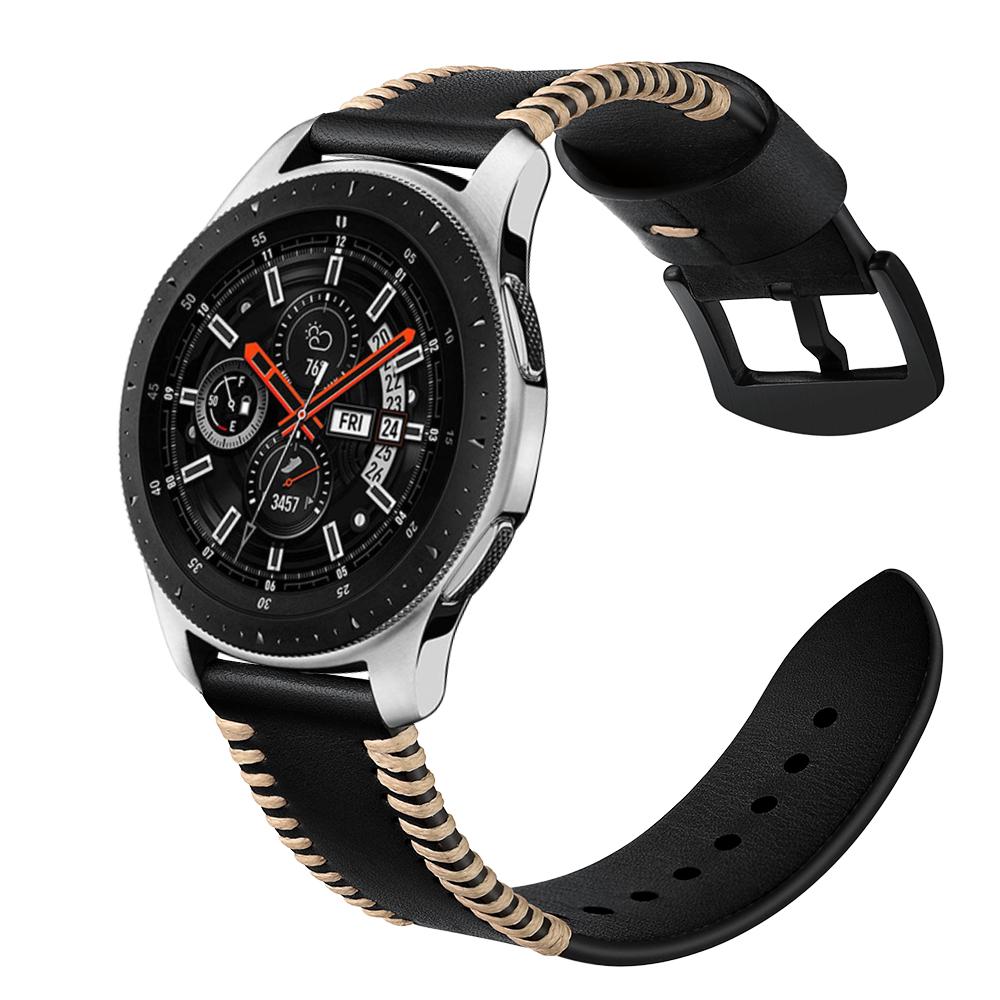 22mm Pork Ribs Style Genuine Leather Coated Smart Watch Band for Samsung Galaxy Watch 46mm Black
22mm Pork Ribs Style Genuine Leather Coated Smart Watch Band for Samsung Galaxy Watch 46mm Black