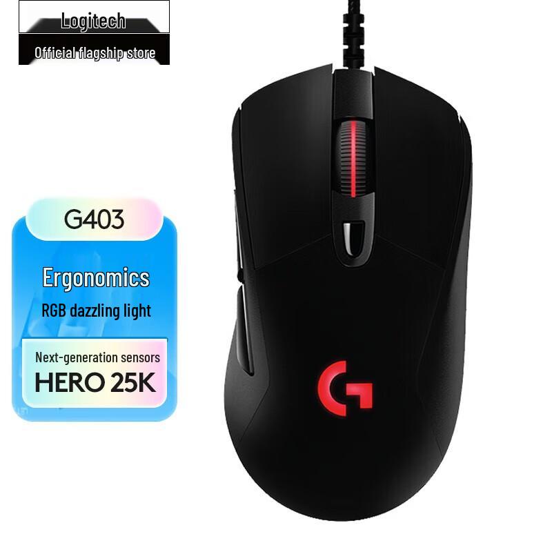 Logitech G403 Hero Wired RGB Gaming Mouse
Logitech G403 Hero Wired RGB Gaming Mouse