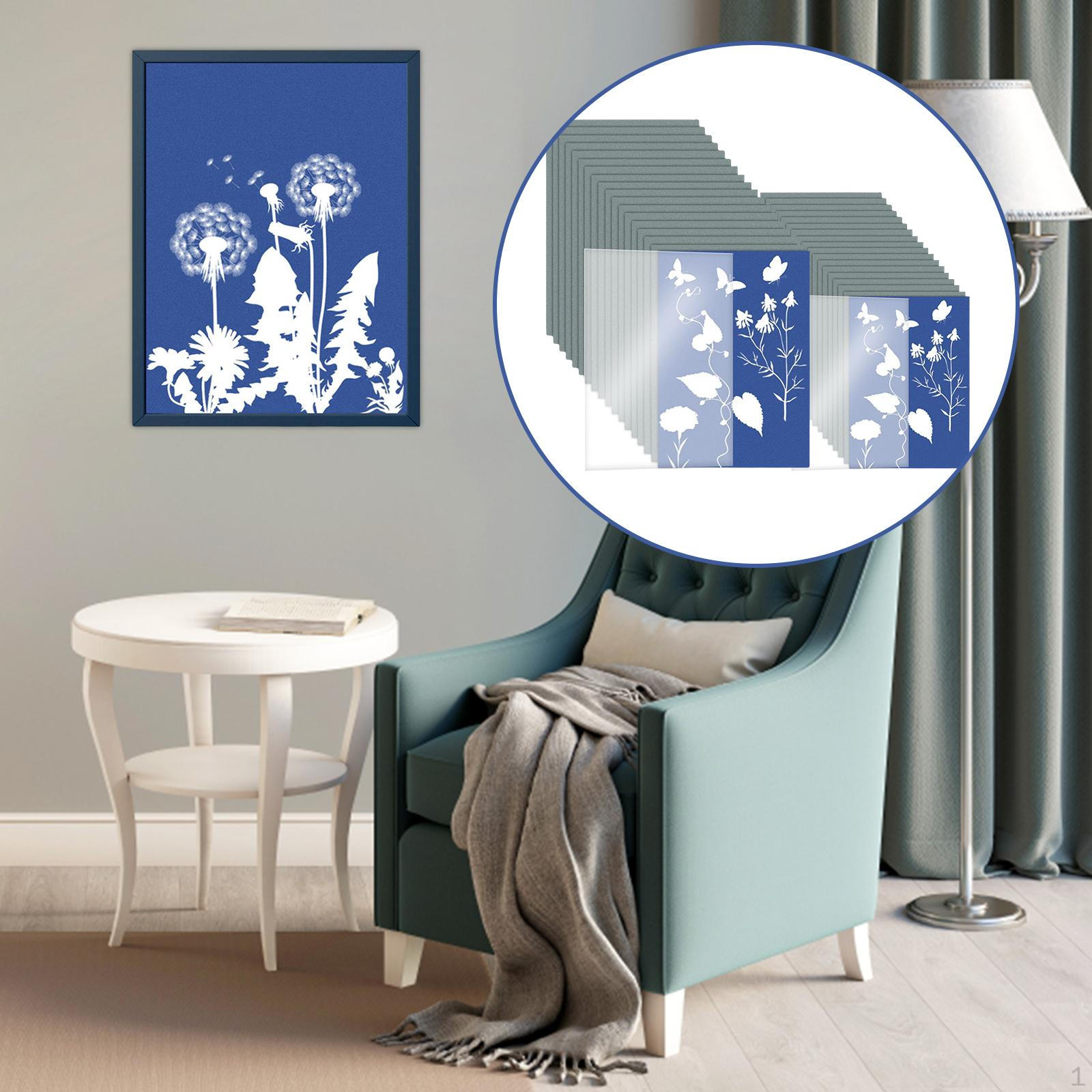 Cyanotype Paper High Sensitivity Nature Printing Solar Drawing for Kids and Adults to 18pcsA4 and 18pcsA5
Cyanotype Paper High Sensitivity Nature Printing Solar Drawing for Kids and Adults to 18pcsA4 and 18pcsA5