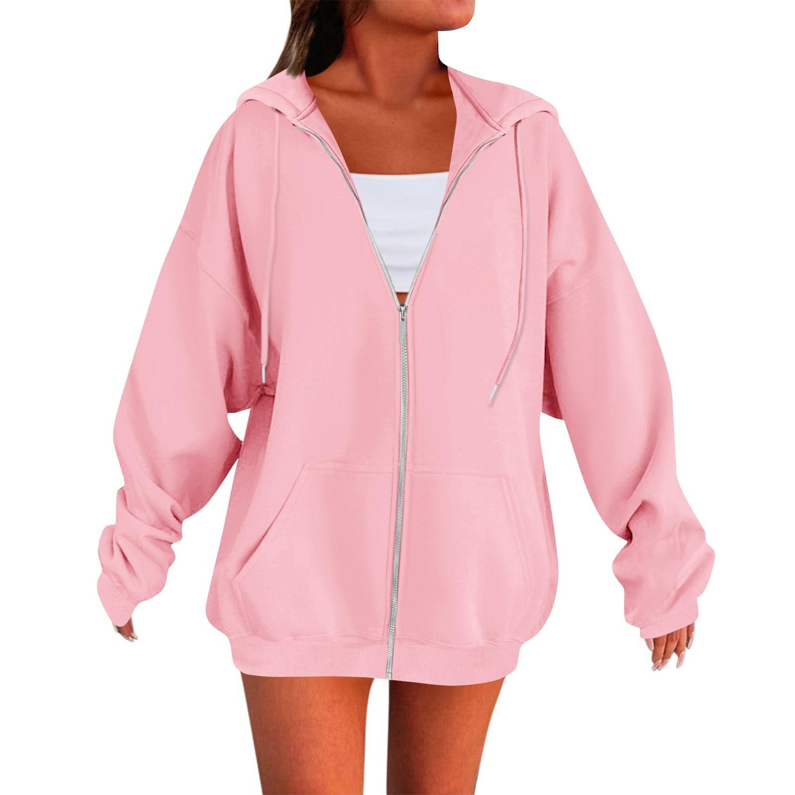 Женская однотонная толстовка на молнии, топы, повседневная куртка M розовый
Женская однотонная толстовка на молнии, топы, повседневная куртка M розовый