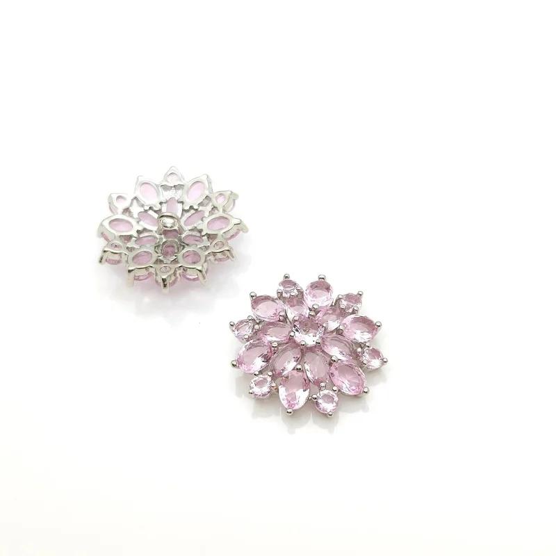 5pc/lot Colorful Crystal Buttons Cubic Zirconia Button for Shirt Decorative CZ Sewing Buttons for Cashmere Knit Cardigan 21.6mm срібні рожевого кольору
5pc/lot Colorful Crystal Buttons Cubic Zirconia Button for Shirt Decorative CZ Sewing Buttons for Cashmere Knit Cardigan 21.6mm срібні рожевого кольору