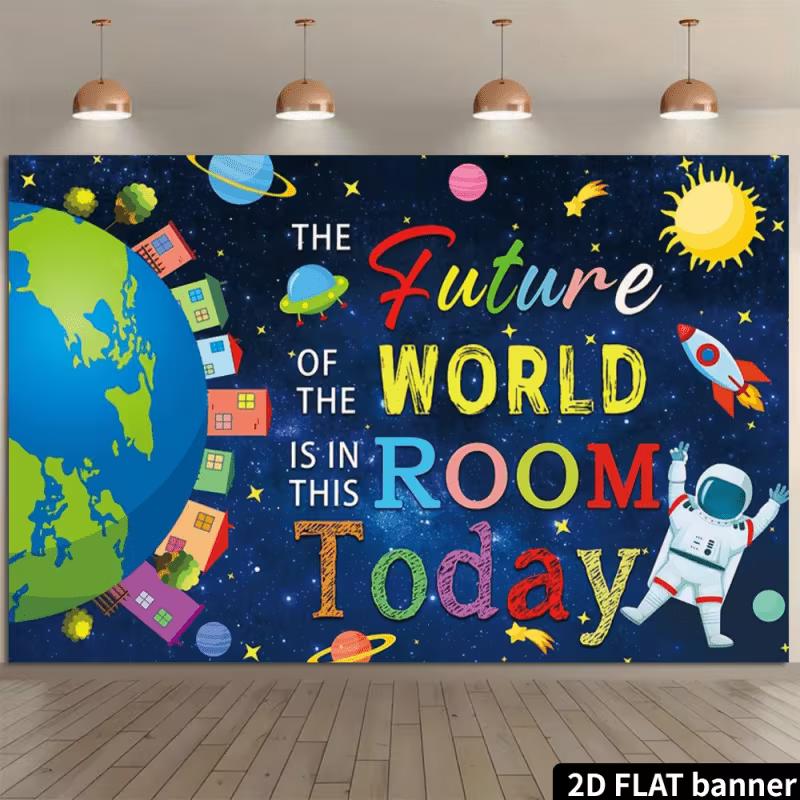 2D Astronaut Earth Classroom Backdrop, 2D Flat Colorful Planets Background for School Event Photo Booth 47.2x31.5inch/120*80cm
2D Astronaut Earth Classroom Backdrop, 2D Flat Colorful Planets Background for School Event Photo Booth 47.2x31.5inch/120*80cm