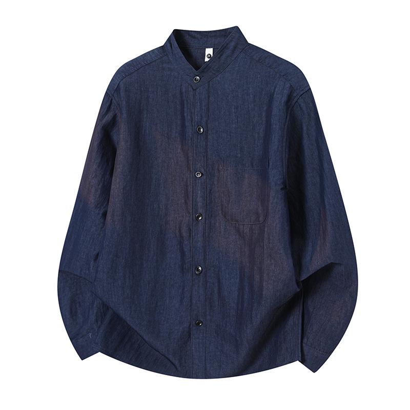 Mu Qiu Men s Retro Denim Stand Collar Long-Sleeve Shirt - Casual & Handsome Style L (60-70 kg) джинсовый синий
Mu Qiu Men s Retro Denim Stand Collar Long-Sleeve Shirt - Casual & Handsome Style L (60-70 kg) джинсовый синий