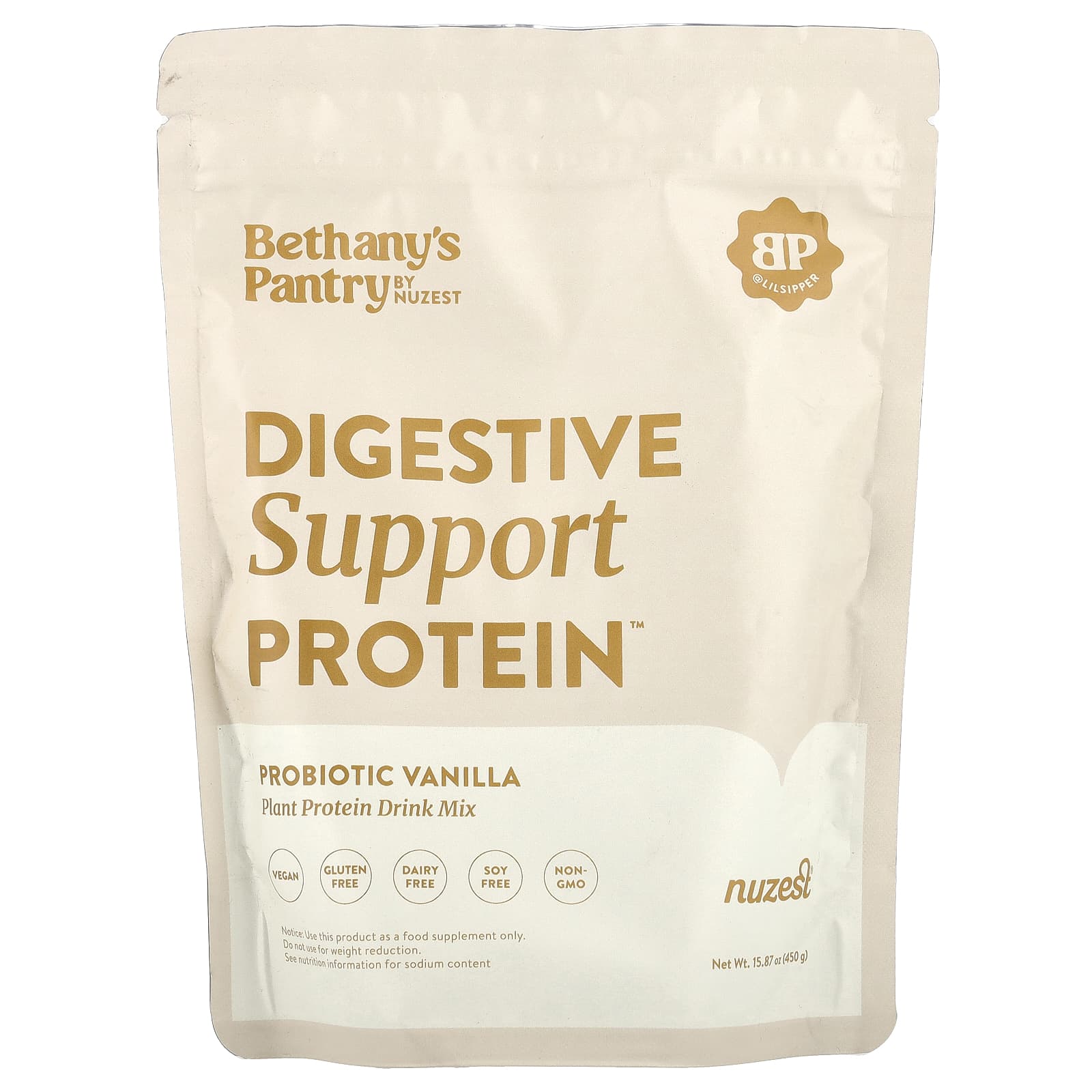 Digestive Support Protein™, Plant-Based Protein Drink Mix, Probiotic Vanilla, 450G (15.87Oz)
Digestive Support Protein™, Plant-Based Protein Drink Mix, Probiotic Vanilla, 450G (15.87Oz)