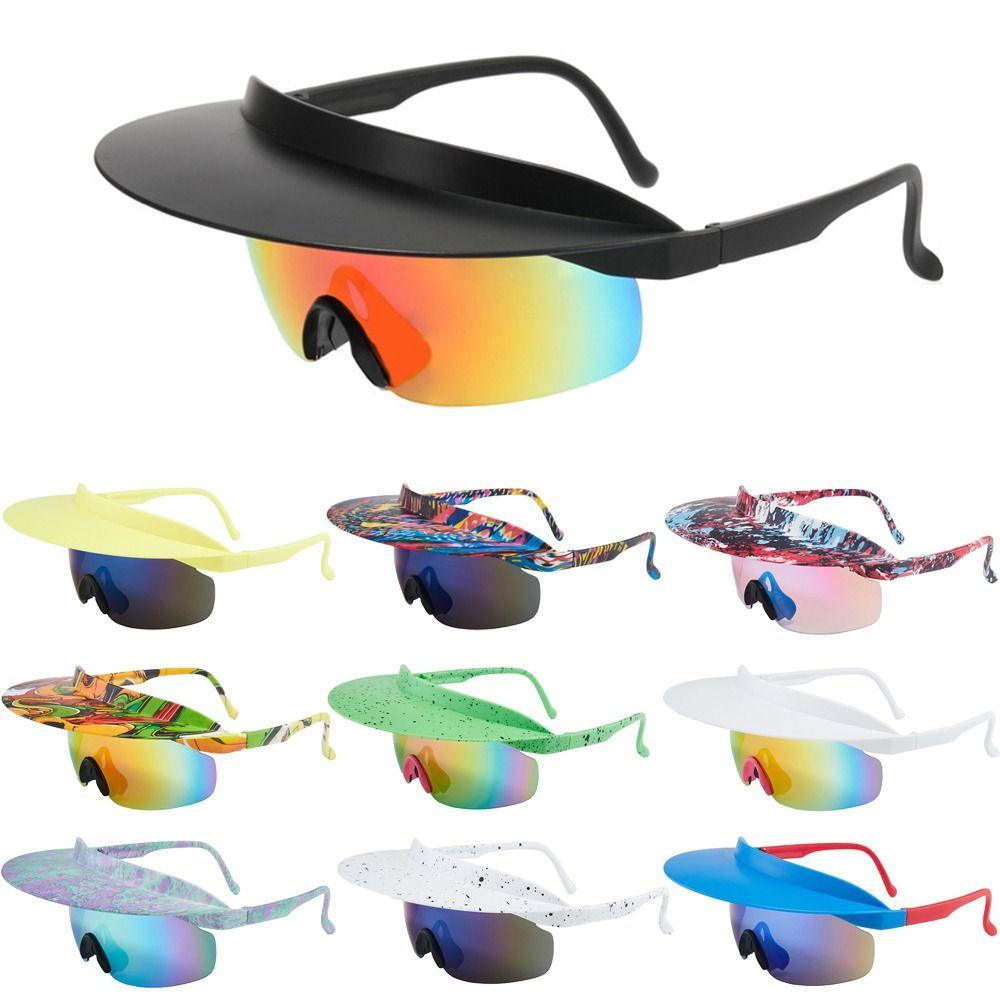 Colored Transparent Lens Sun Hat Sunglasses Windproof Sport Shades Funny Cycling Goggles Men Style 5
Colored Transparent Lens Sun Hat Sunglasses Windproof Sport Shades Funny Cycling Goggles Men Style 5