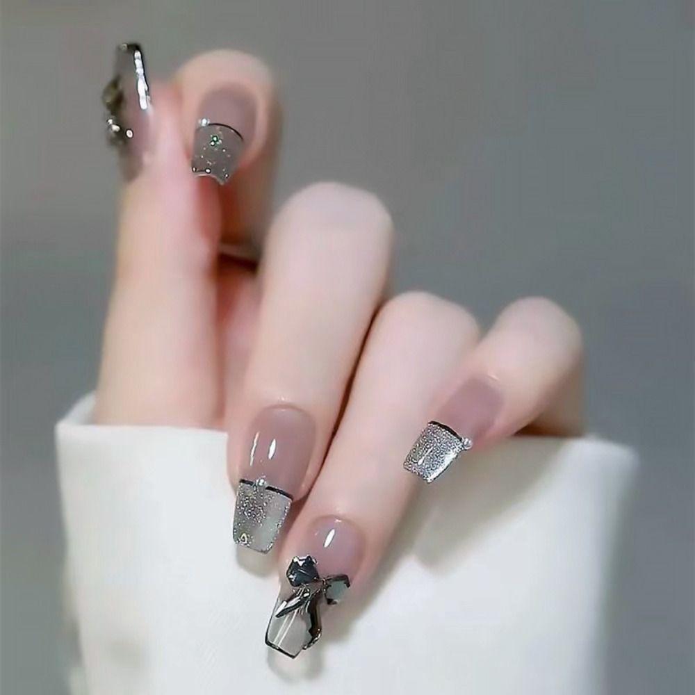 Съемный DIY Кристалл Полный Чехол Черная Любовь Сердце Пресс на Ногтях Длинные Балерины Французские Накладные Ногти
Съемный DIY Кристалл Полный Чехол Черная Любовь Сердце Пресс на Ногтях Длинные Балерины Французские Накладные Ногти