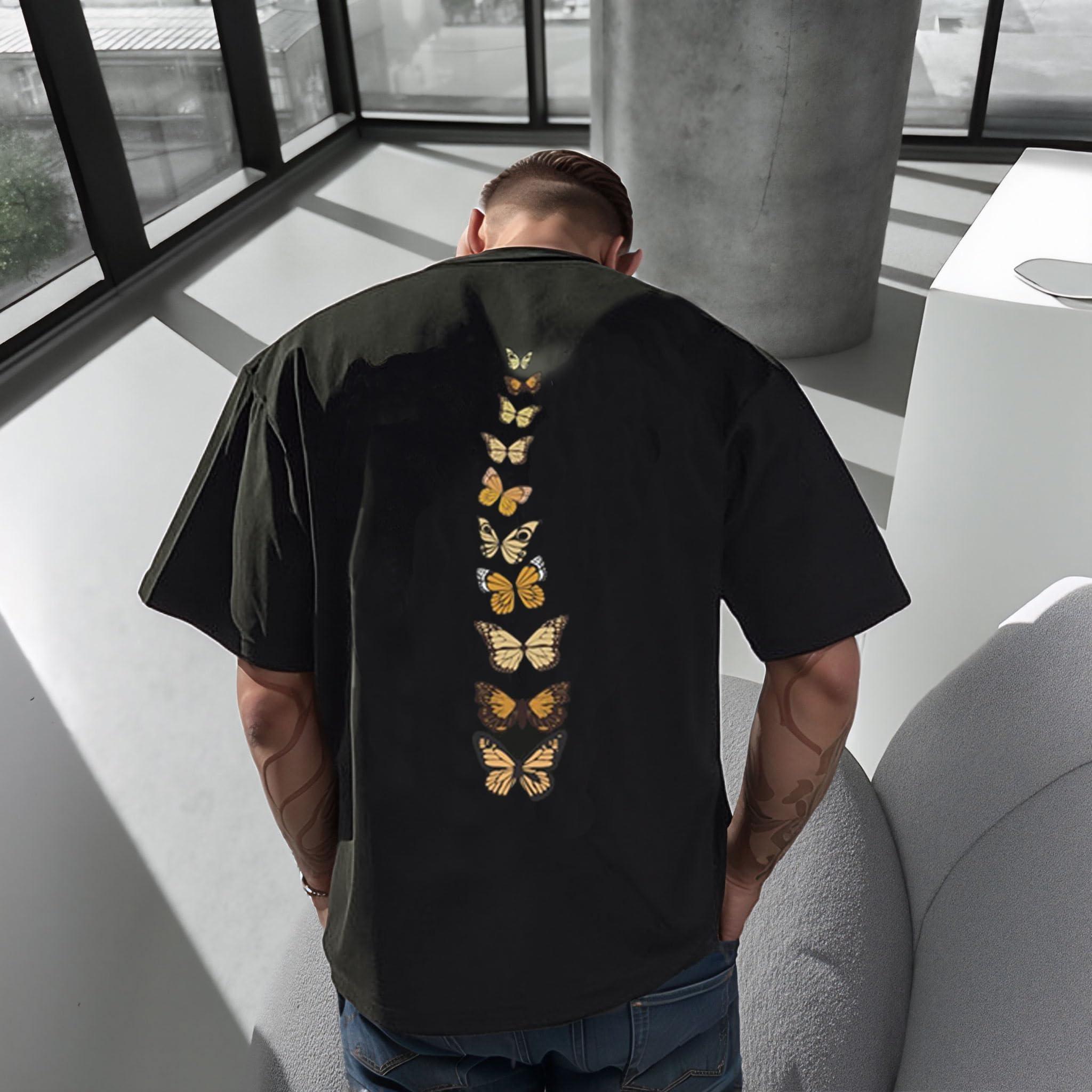 Men s Aesthetic Butterfly Graphic Tee, Minimalist Gradient Butterflies Streetwear Oversized T-Shirt XXL чорний
Men s Aesthetic Butterfly Graphic Tee, Minimalist Gradient Butterflies Streetwear Oversized T-Shirt XXL чорний