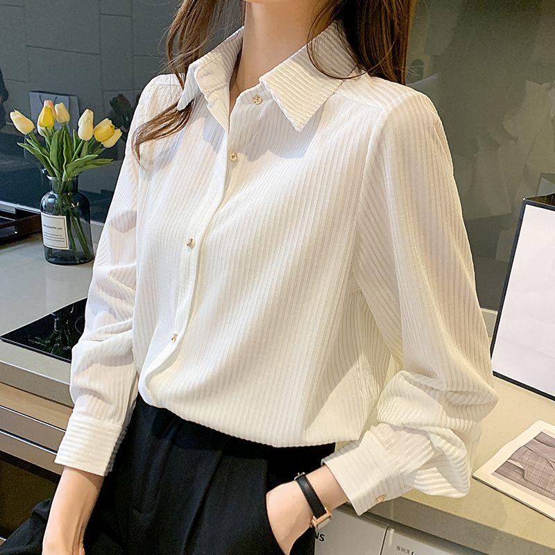 Shirt New Spring New Arrival K-style Business OL All-Match Commute Polo Collar Single-Breasted Long Sleeve Pleuche Shirt White 2XL
Shirt New Spring New Arrival K-style Business OL All-Match Commute Polo Collar Single-Breasted Long Sleeve Pleuche Shirt White 2XL