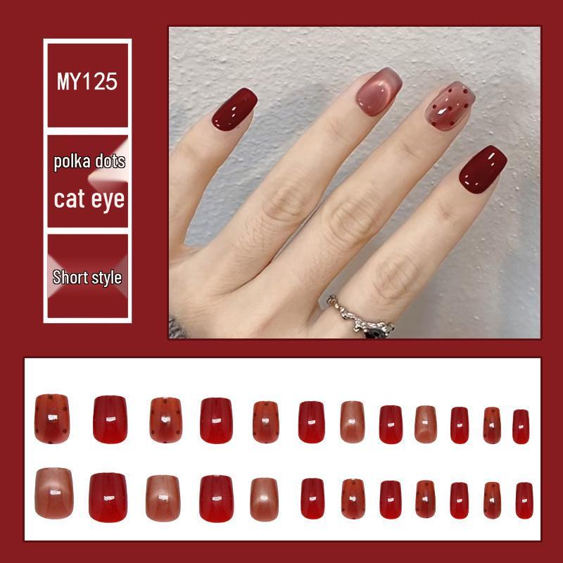 Красноватые Серии В Горошек Ледяные Прозрачные Кошачий Глаз Накладные Ногти – Короткий Стиль, Универсальный Размер
Красноватые Серии В Горошек Ледяные Прозрачные Кошачий Глаз Накладные Ногти – Короткий Стиль, Универсальный Размер