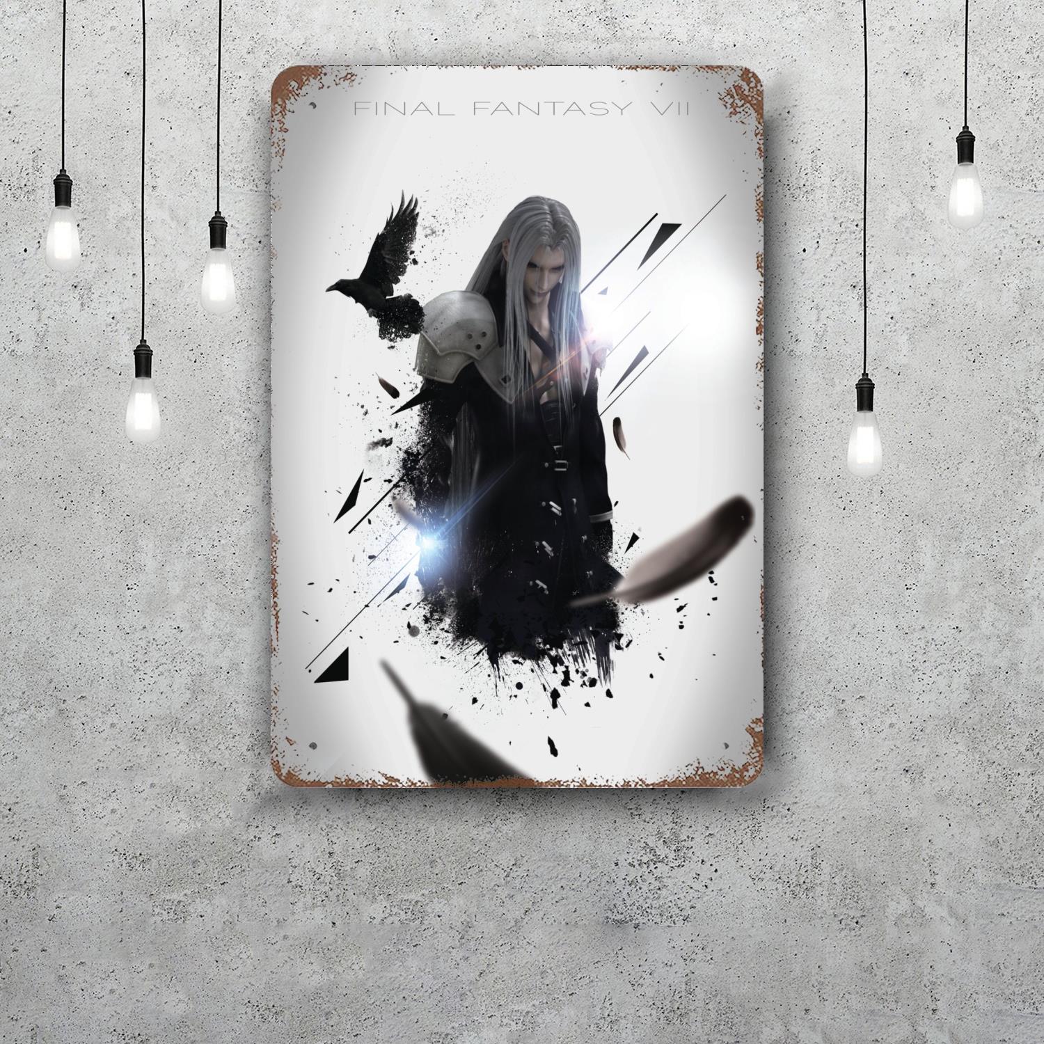 Final Fantasy VII XIV Remake Game Retro Vintage Tin Sign Poster Decorative Plaque Metal Plate Wall Decor 20x30cm(7.8x11.8inch)
Final Fantasy VII XIV Remake Game Retro Vintage Tin Sign Poster Decorative Plaque Metal Plate Wall Decor 20x30cm(7.8x11.8inch)