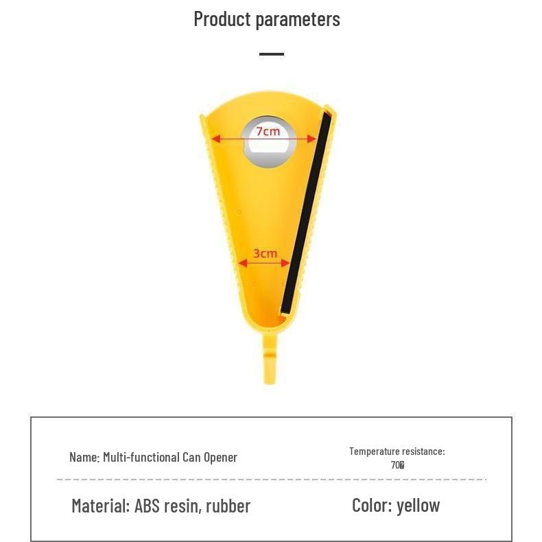 Effort-Saving Multi-Functional Can and Bottle Opener - New Universal Twist-Off Cap Tool
Effort-Saving Multi-Functional Can and Bottle Opener - New Universal Twist-Off Cap Tool