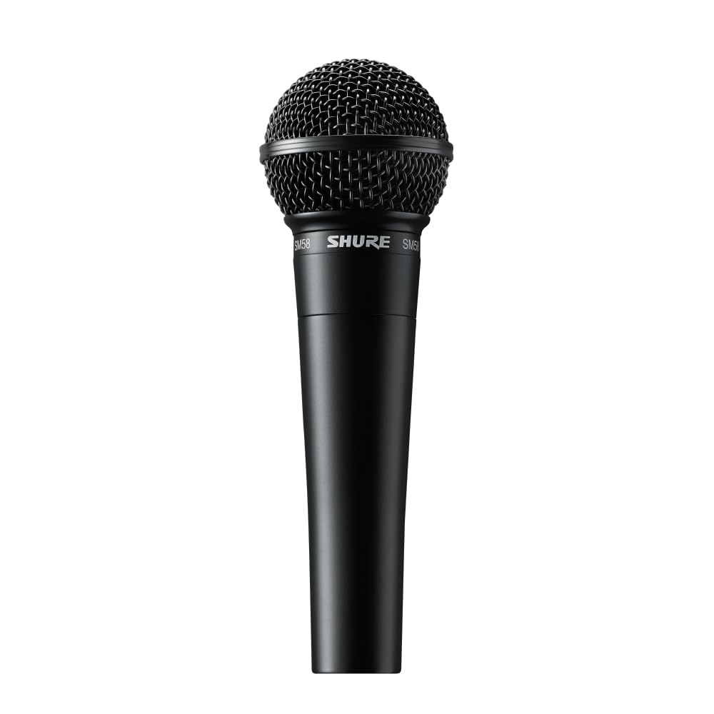 SHURE SM58-BLK Special Black Edition Dynamic Microphone: No ONOFF Switch Unidirectional Cardioid XLR Wired Vocal Song Live Recording Distribution
SHURE SM58-BLK Special Black Edition Dynamic Microphone: No ONOFF Switch Unidirectional Cardioid XLR Wired Vocal Song Live Recording Distribution